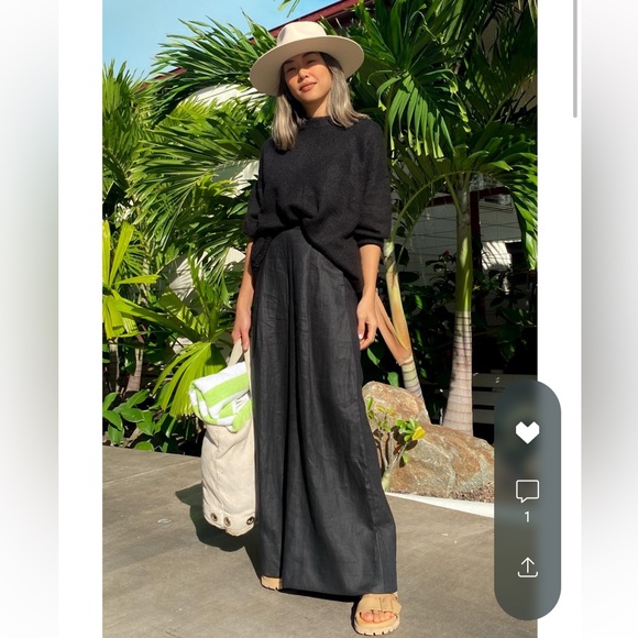 Dissh Aje Tate Linen Wide Leg Trousers - Picture 1 of 7